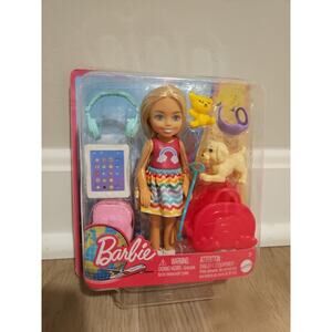 Barbie Chelsea TRAVEL Set with PUPPY *NEW*